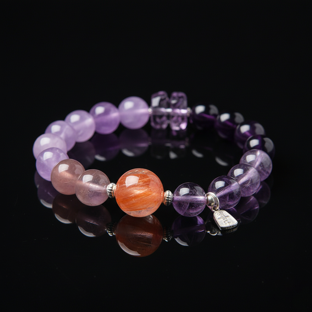 The 'Crystal Fortune' Amethyst Bracelet