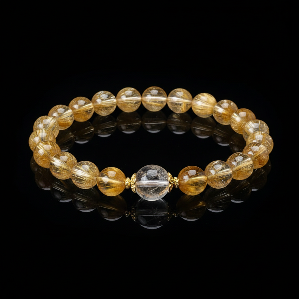 The 'Floating Light' Golden Pagoda Bracelet