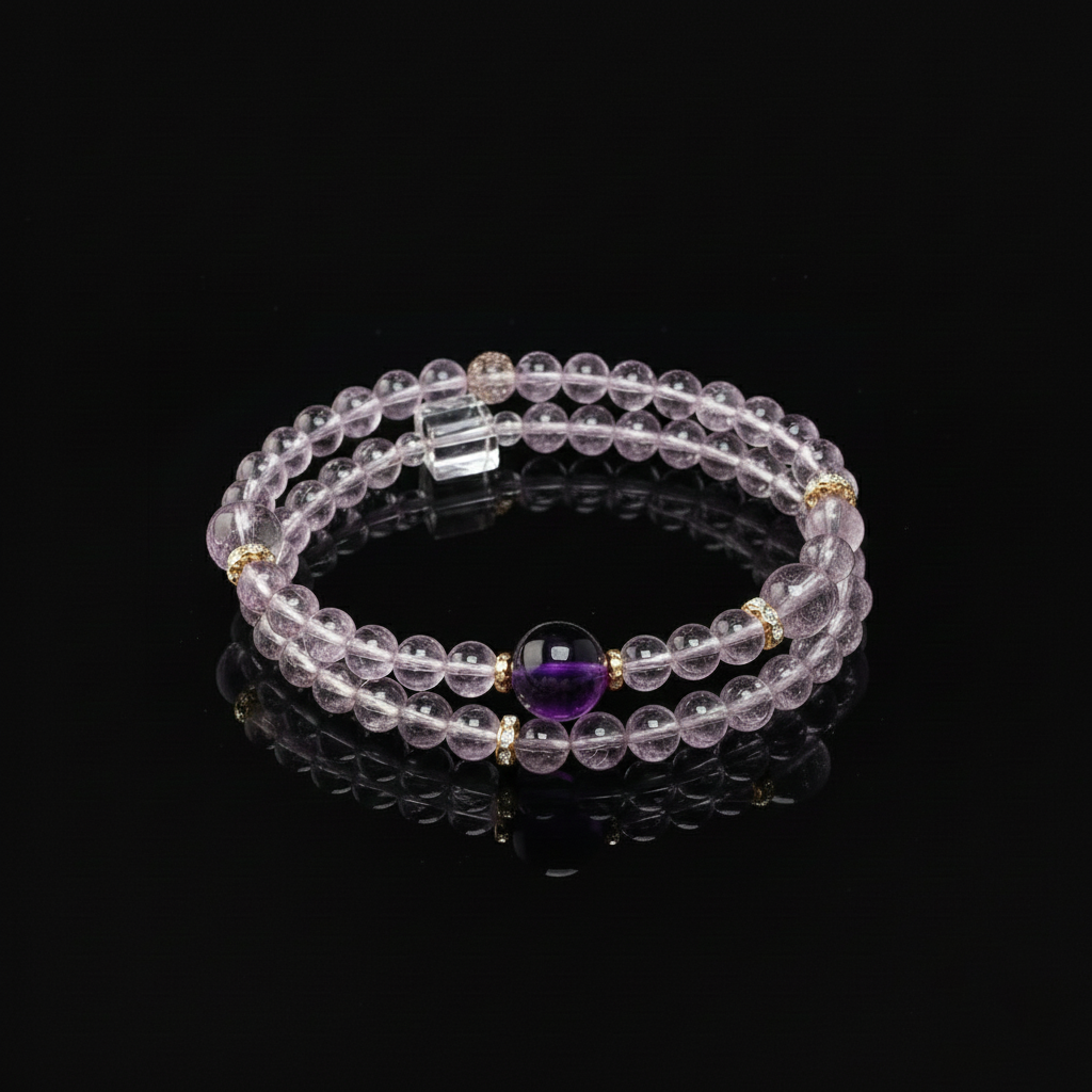 The Amethyst Serenity Multi-Wrap Bracelet