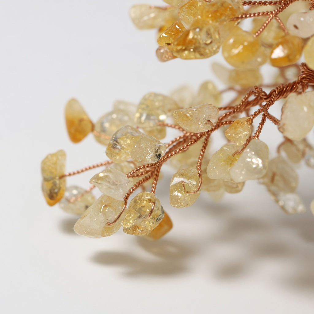 The Citrine Money Tree - detail