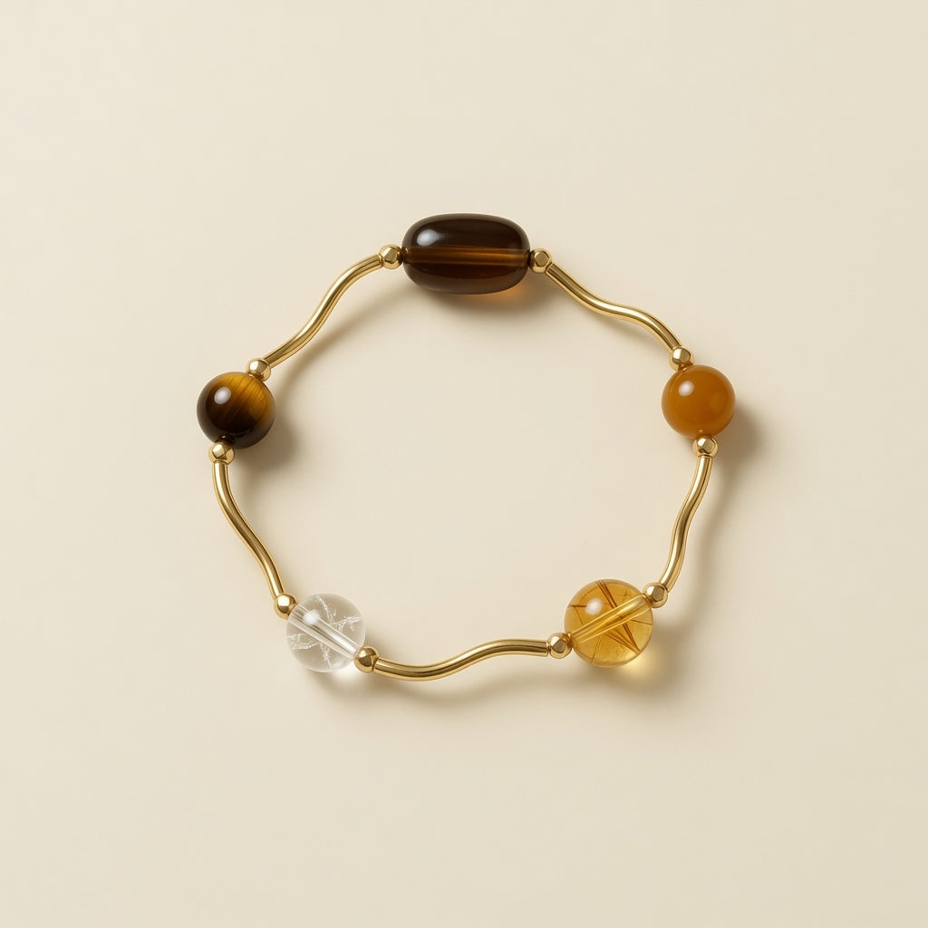 The Saturn Orbit Bracelet - front view