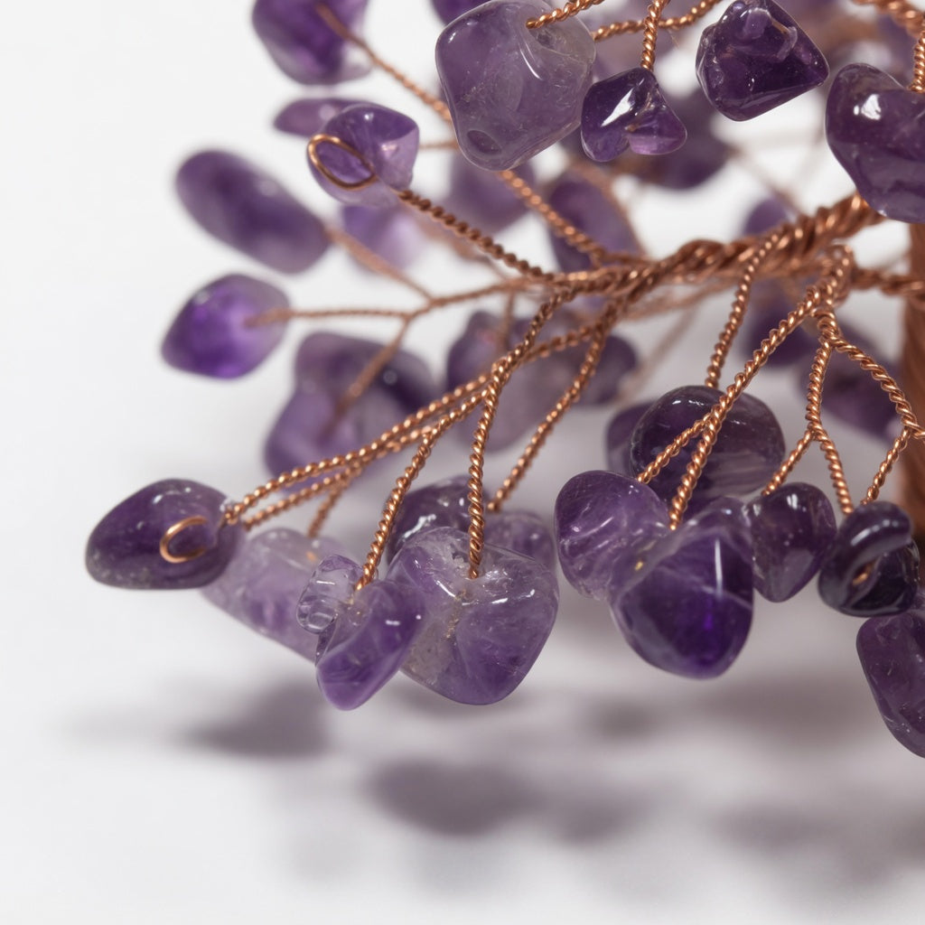 The Amethyst Wisdom Tree - detail