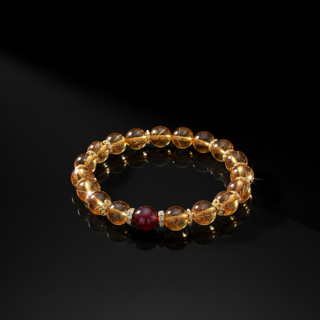 The Success Magnet Golden Hair Quartz Bracelet