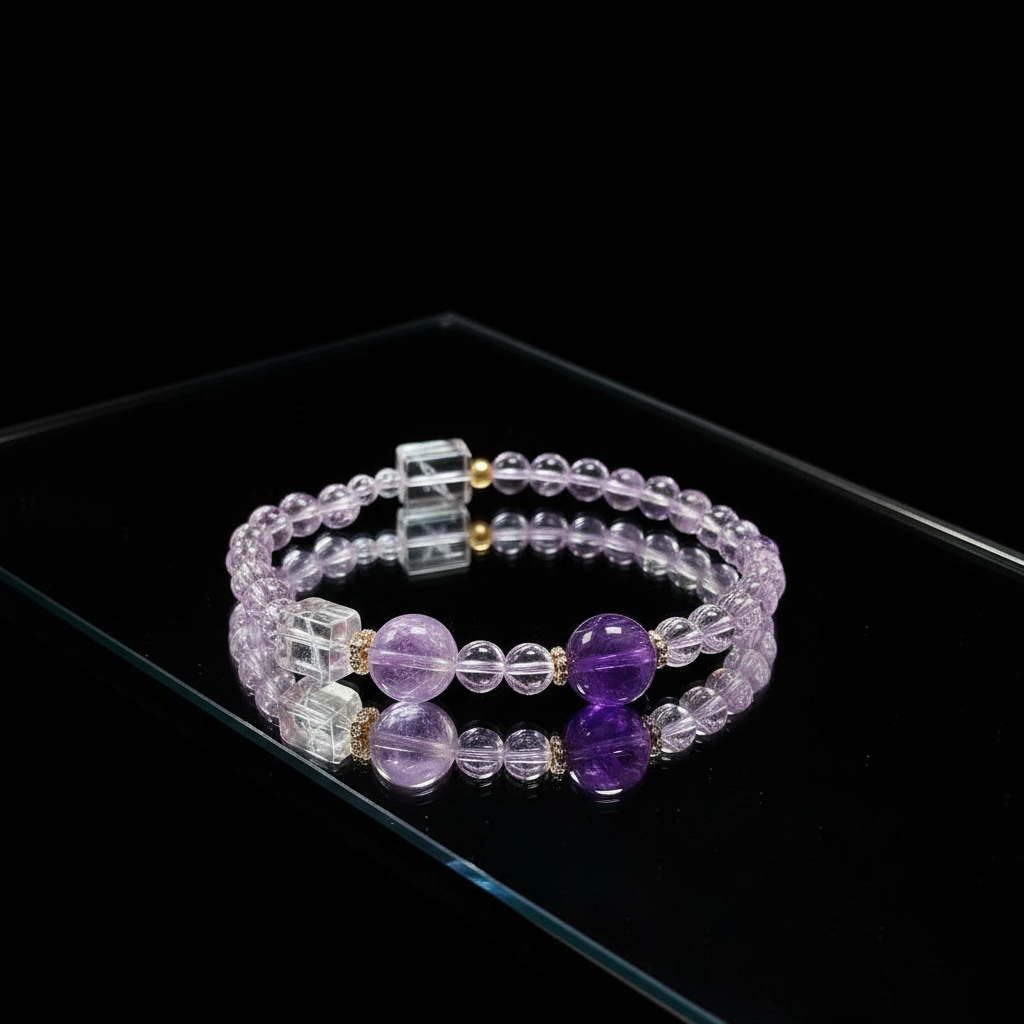 The Amethyst Serenity Multi-Wrap Bracelet
