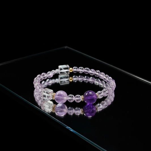 The Amethyst Serenity Multi-Wrap Bracelet