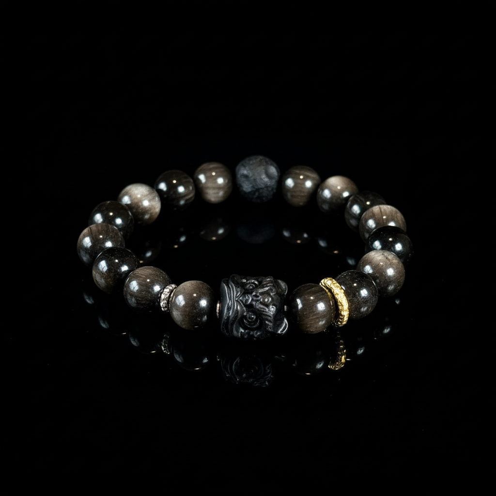The Silver Sheen Lion Valor Bracelet