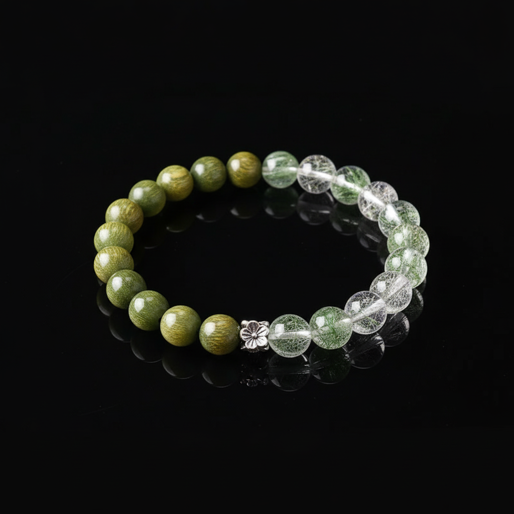 The Green Sandalwood & Thousand Layer Phantom Bracelet