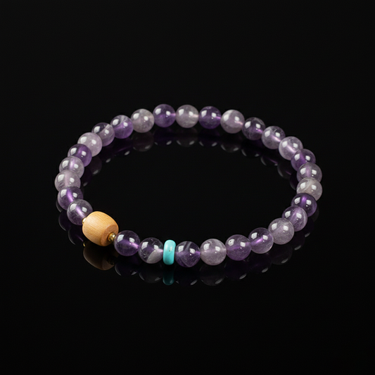 The Putuo Mountain Blessing Amethyst Bracelet