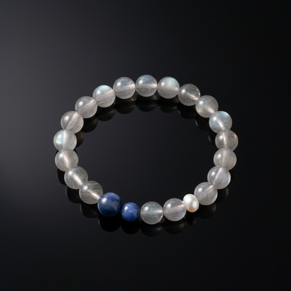 The Twilight Moon & Kyanite Bracelet