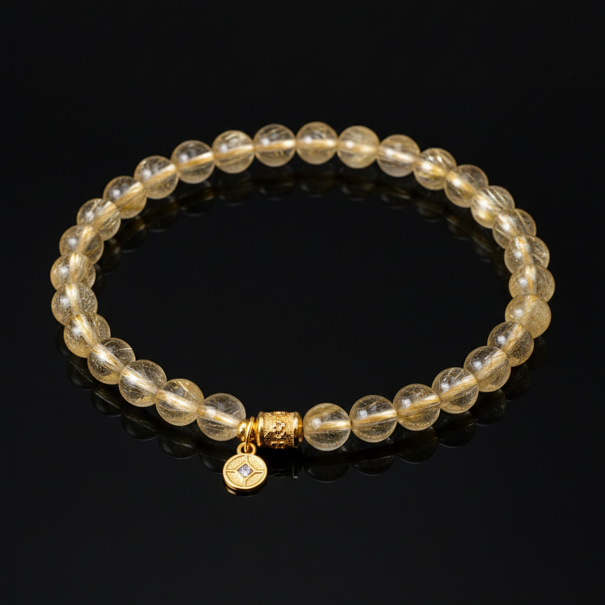 The 'Clear Dream' Golden Hair Crystal Bracelet