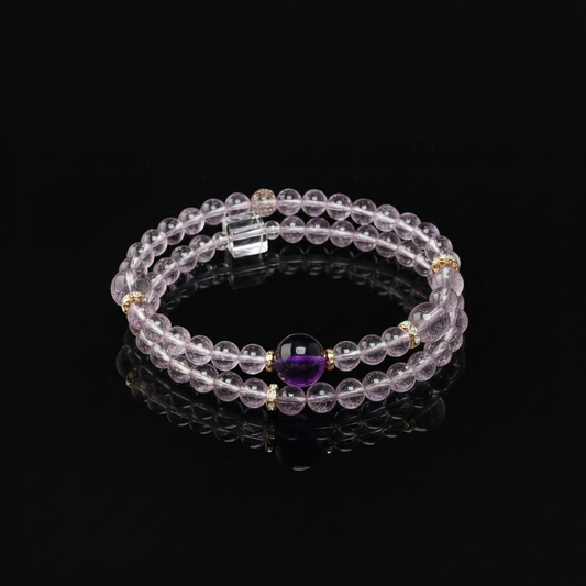 The Amethyst Serenity Multi-Wrap Bracelet