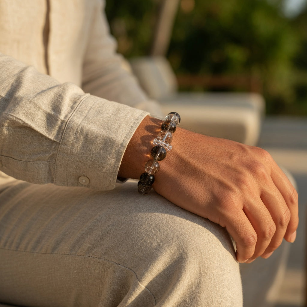 The Smoky Harmony Bracelet - worn by him