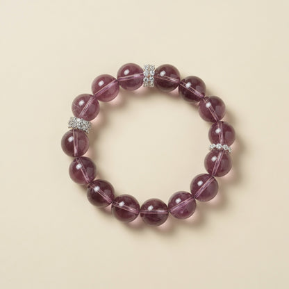 The Scholar's Amethyst Bracelet - front view