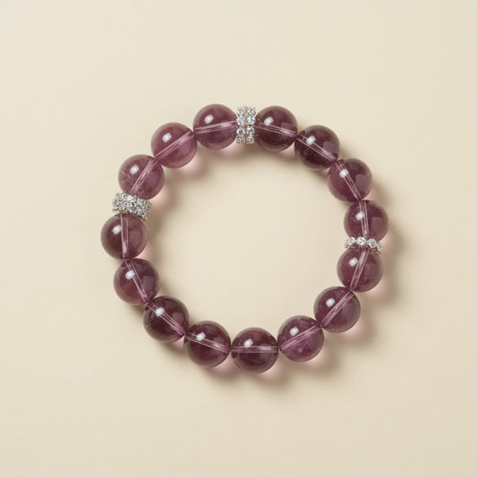 The Scholar's Amethyst Bracelet - front view