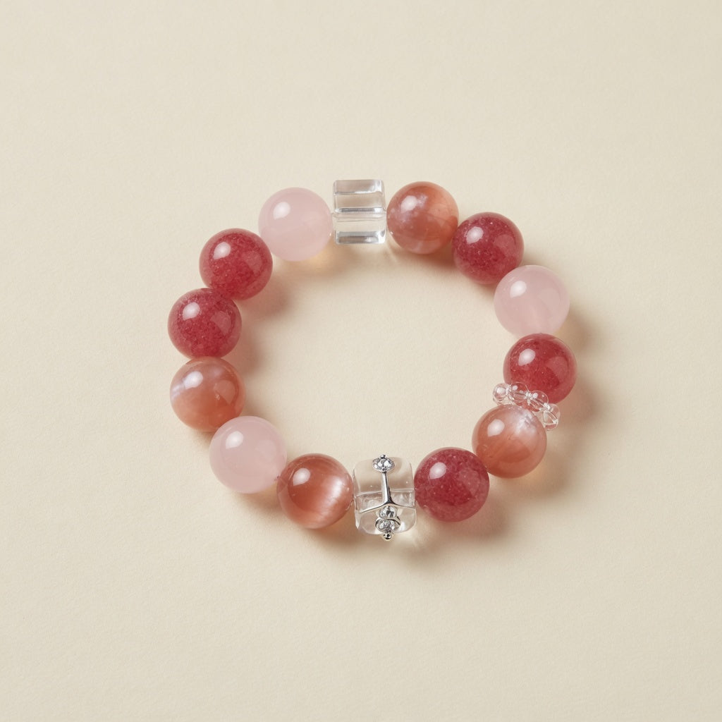 The Peach Blossom Bracelet - front view