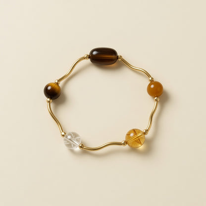 The Saturn Orbit Bracelet - front view