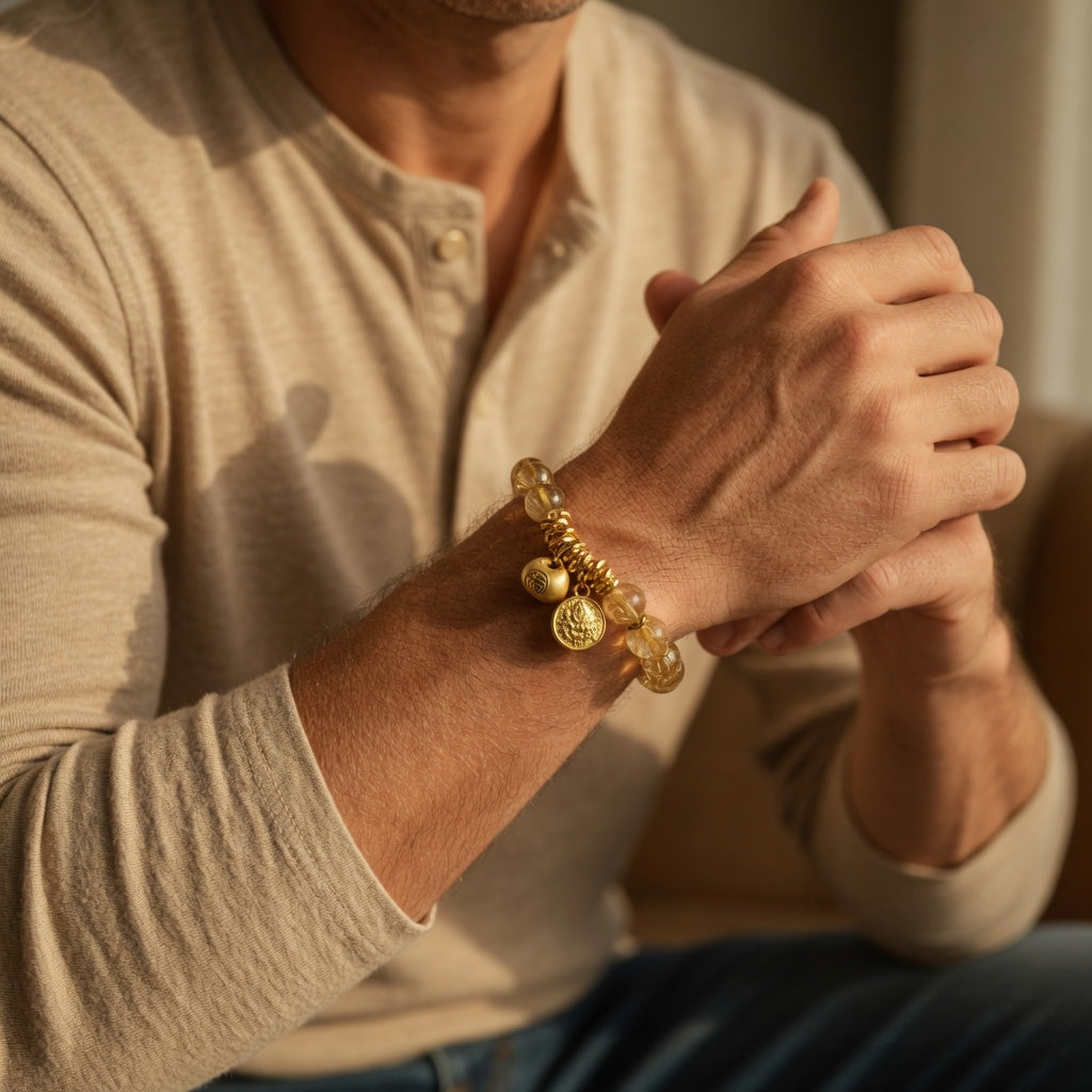 The Laughing Wealth God Bracelet - worn by him