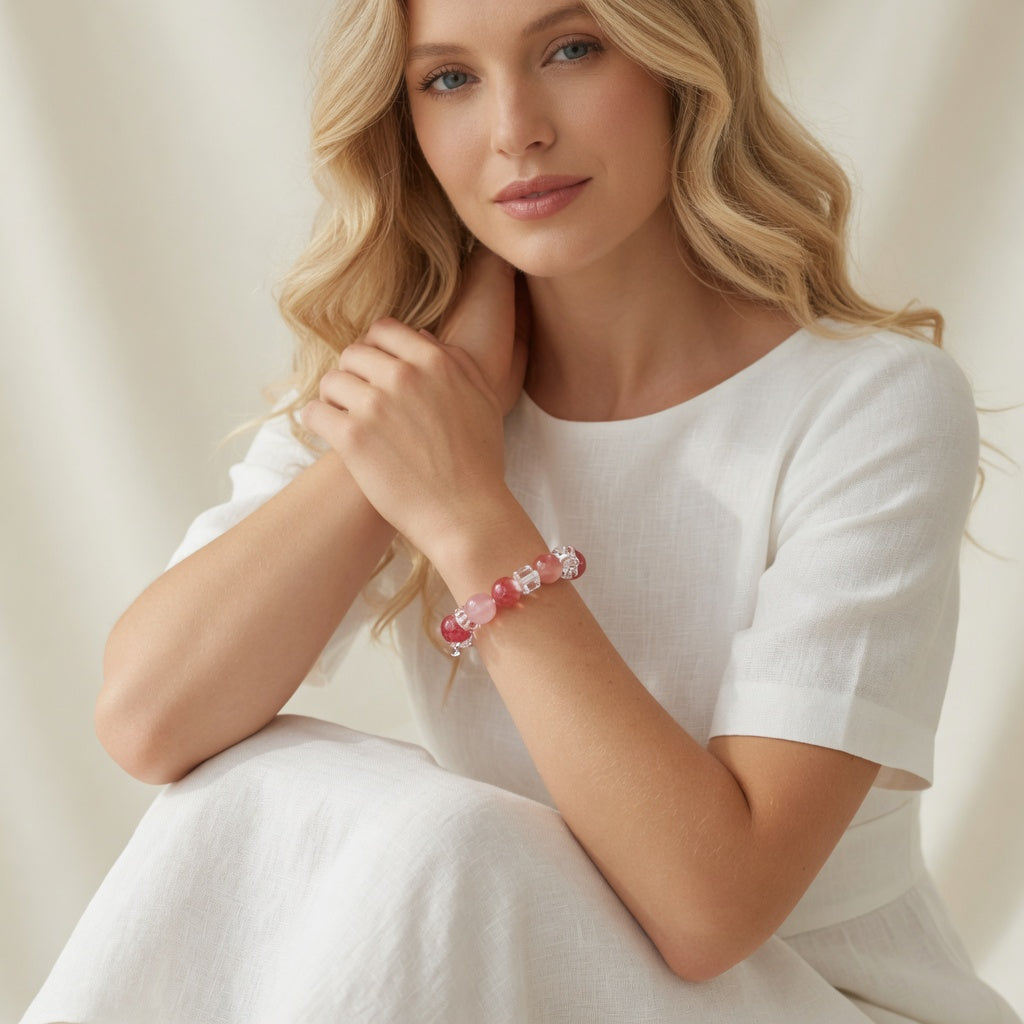 The Peach Blossom Bracelet - worn by her