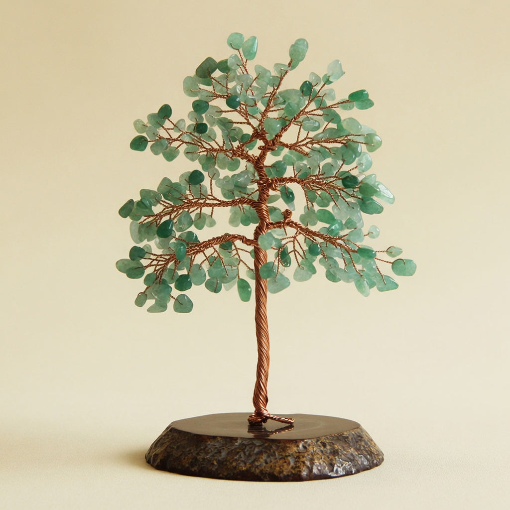 The Green Aventurine Luck Tree - back view