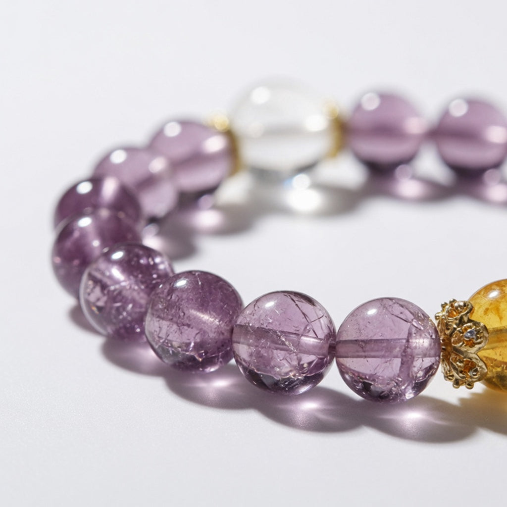 The Nine Flames Amethyst Bracelet - detail