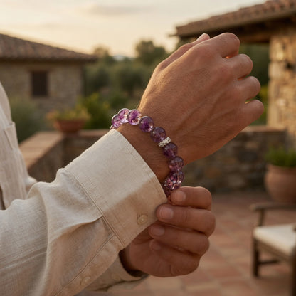 The Scholar's Amethyst Bracelet - worn by him
