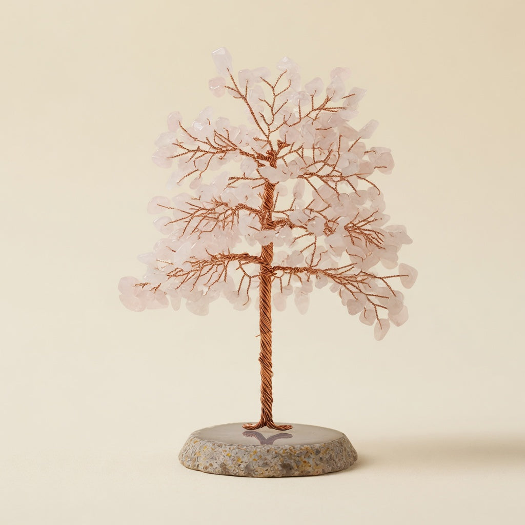 The Rose Quartz Love Tree - back view