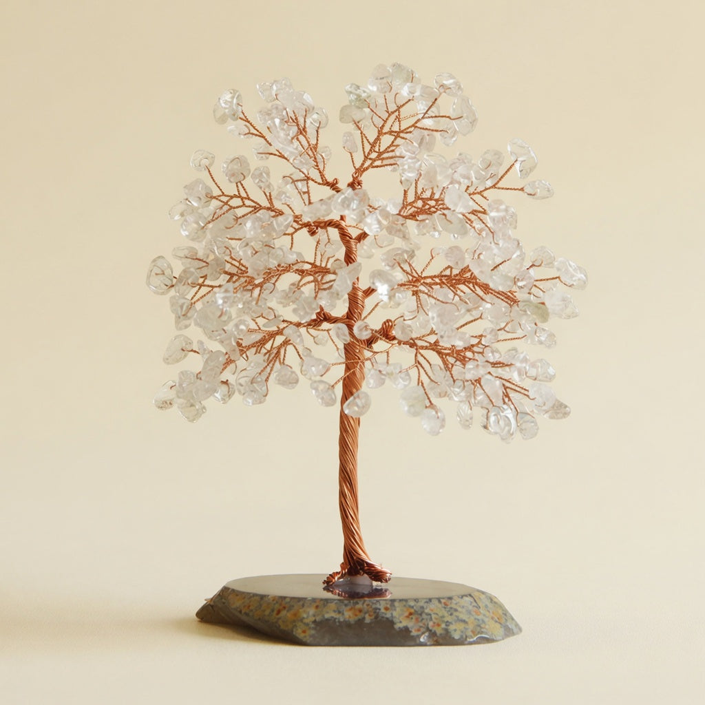 The Clear Quartz Energy Tree - back view
