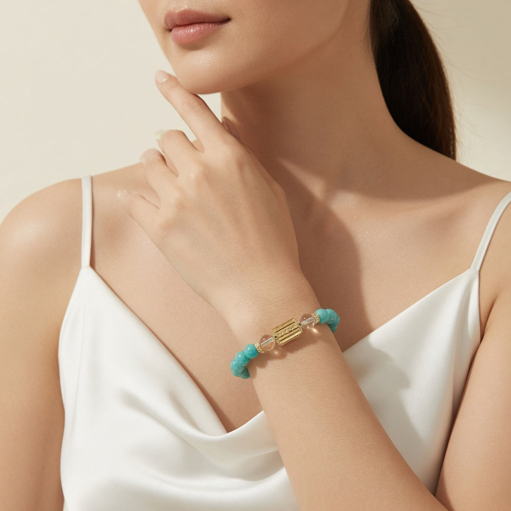 The Amazonite Calm Bracelet - worn by her