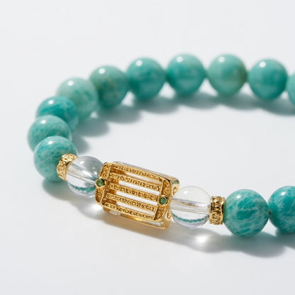 The Amazonite Calm Bracelet - detail