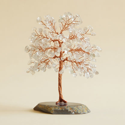 The Clear Quartz Energy Tree - front view