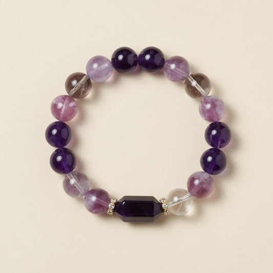 The Amethyst Dual-Point Fortune Bracelet