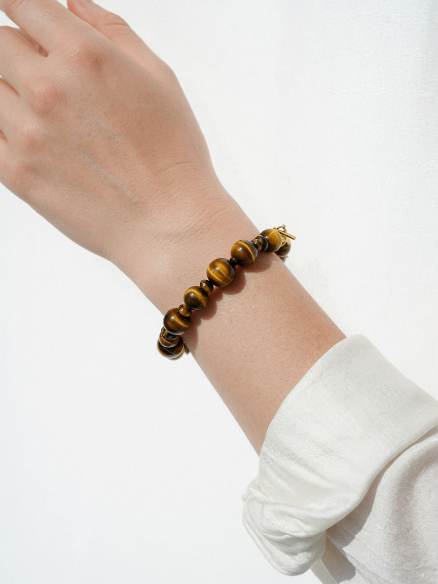 The Wealth Tiger's Eye Bracelet - women's model