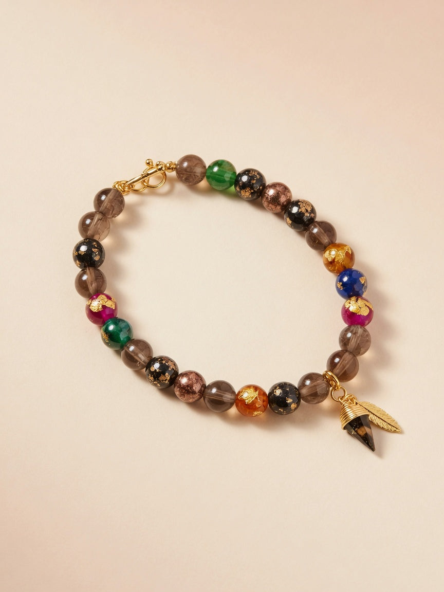 The New-Chinese Gold Foil Bracelet - front
