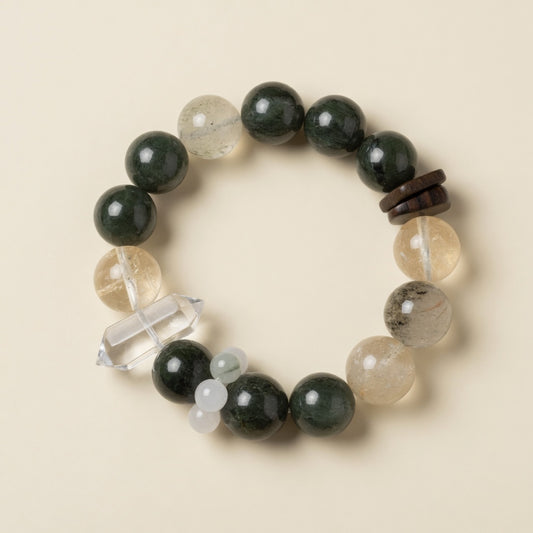 The Green Fortune Multi-Treasure Bracelet