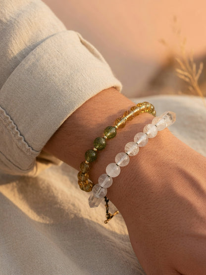 The Green Fortune Multi-Treasure Bracelet - men's model