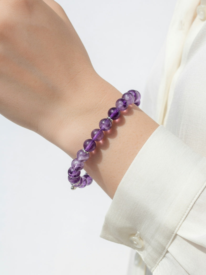 The Uruguay Amethyst Fortune Bracelet - women's model