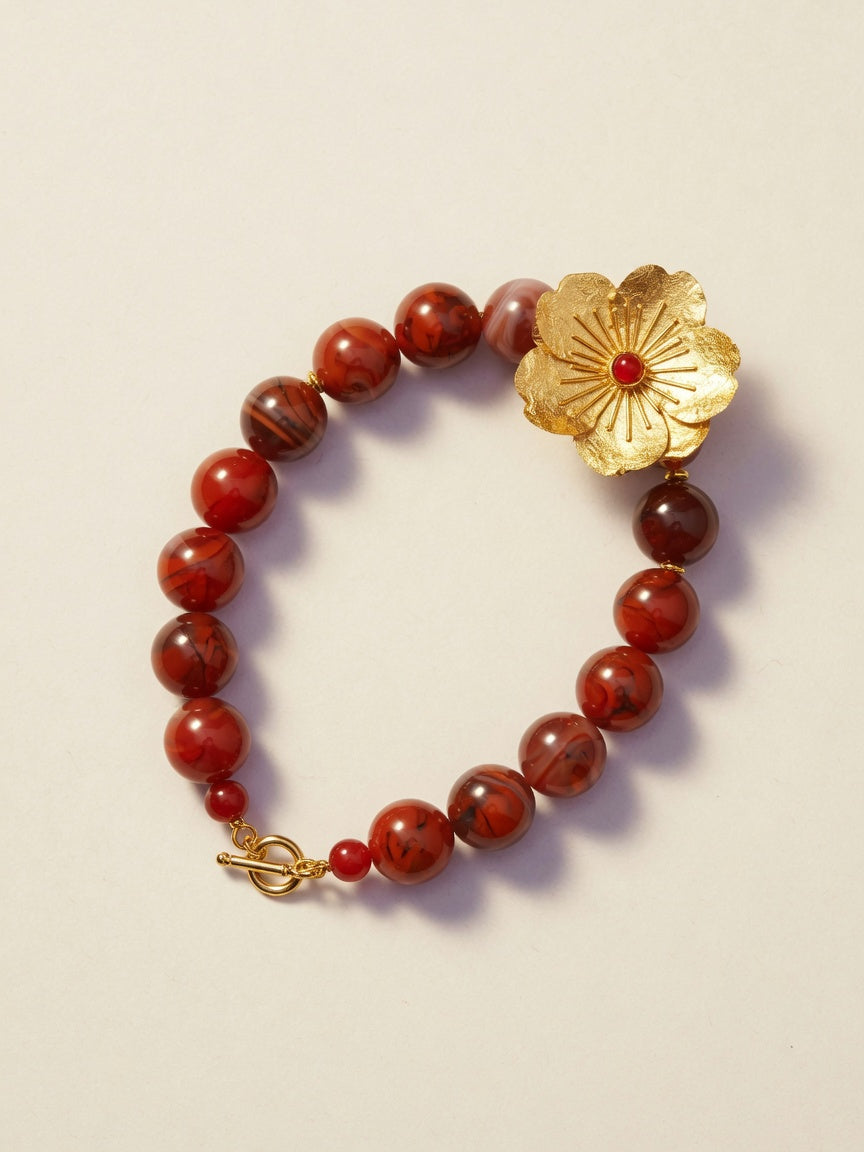 The Nanhong Agate Treasure Bracelet - front