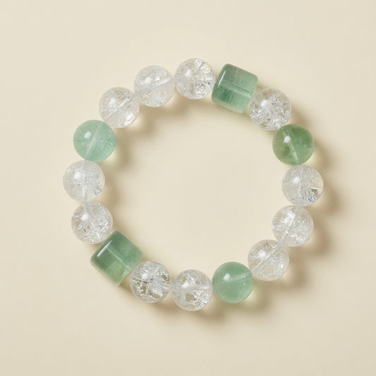 The Green Fluorite Cube Bracelet
