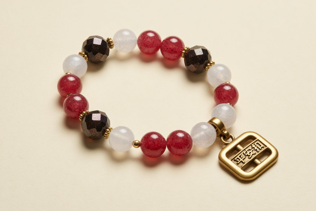 The Peace Buckle Multi-Treasure Bracelet - front