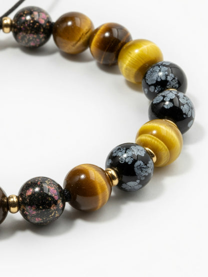The Triple Tiger Guardian Bracelet - close-up