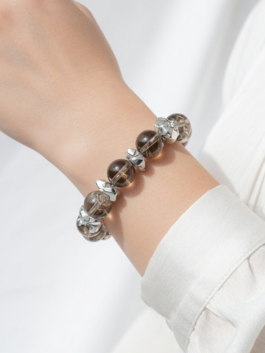 The Clean Smoky Quartz Bracelet - women's model