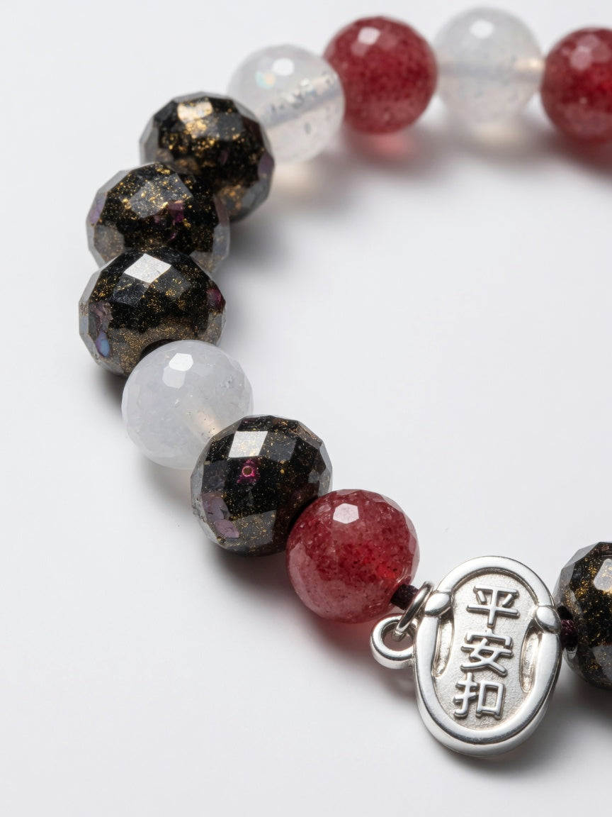 The Peace Buckle Multi-Treasure Bracelet - close-up