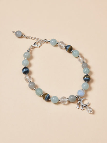 The Aquamarine Guardian Bracelet - front