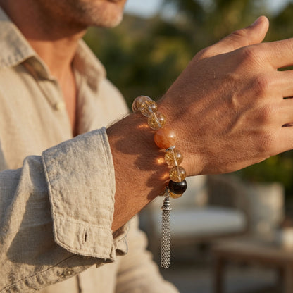 สร้อยข้อมือแผ่นทองสไตล์จีนใหม่