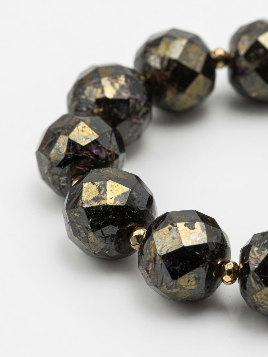 The Black Gold Overlord Bracelet - close-up