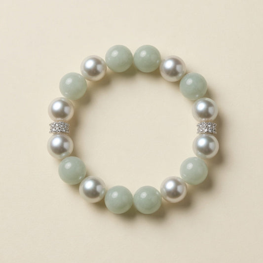 The Moonlight Goddess Bracelet, one of two pieces in the Water Element Pair