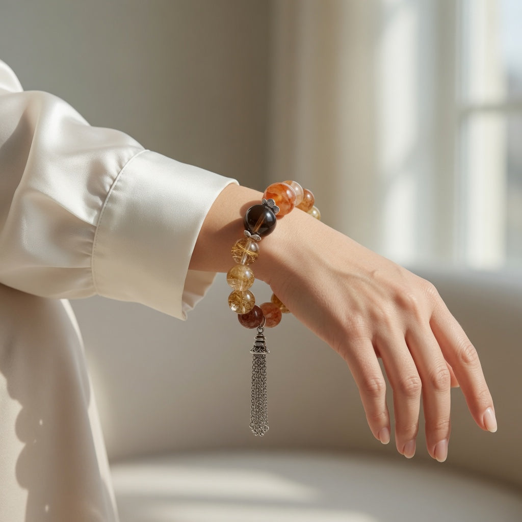สร้อยข้อมือแผ่นทองสไตล์จีนใหม่