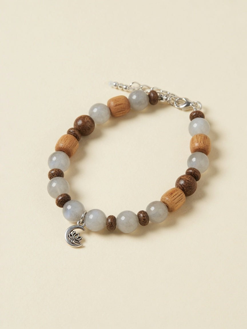 The Moonlit Agarwood Bracelet - front