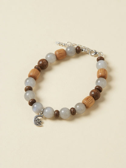 The Moonlit Agarwood Bracelet - front