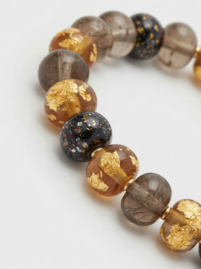 The New-Chinese Gold Foil Bracelet - close-up